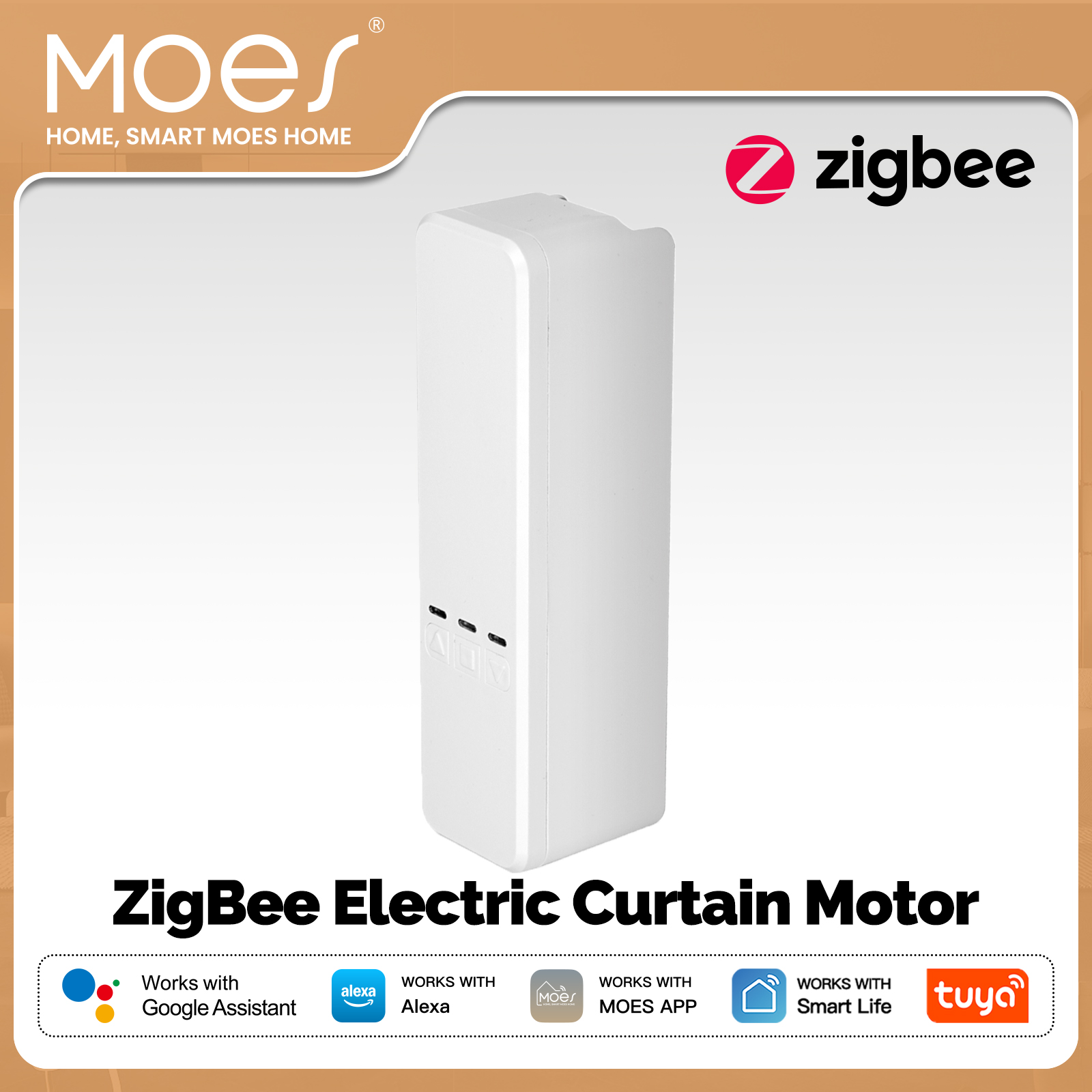 Roller Chain - MOES Tuya ZigBee Smart Chain Rolgordijnen