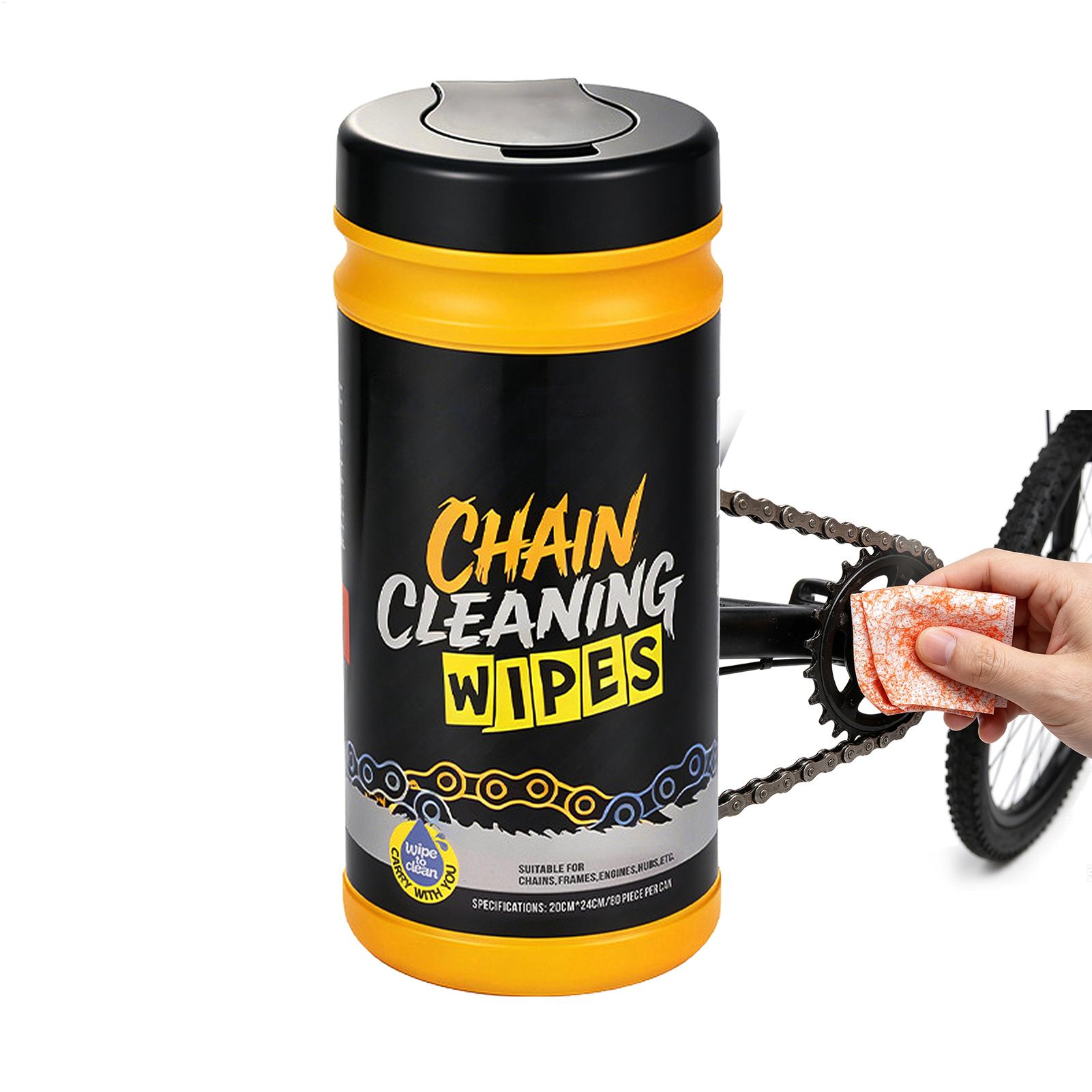 Bicycle Chain - Fietskettingreinigingsdoekjes, 80 stuks, voorzien van een