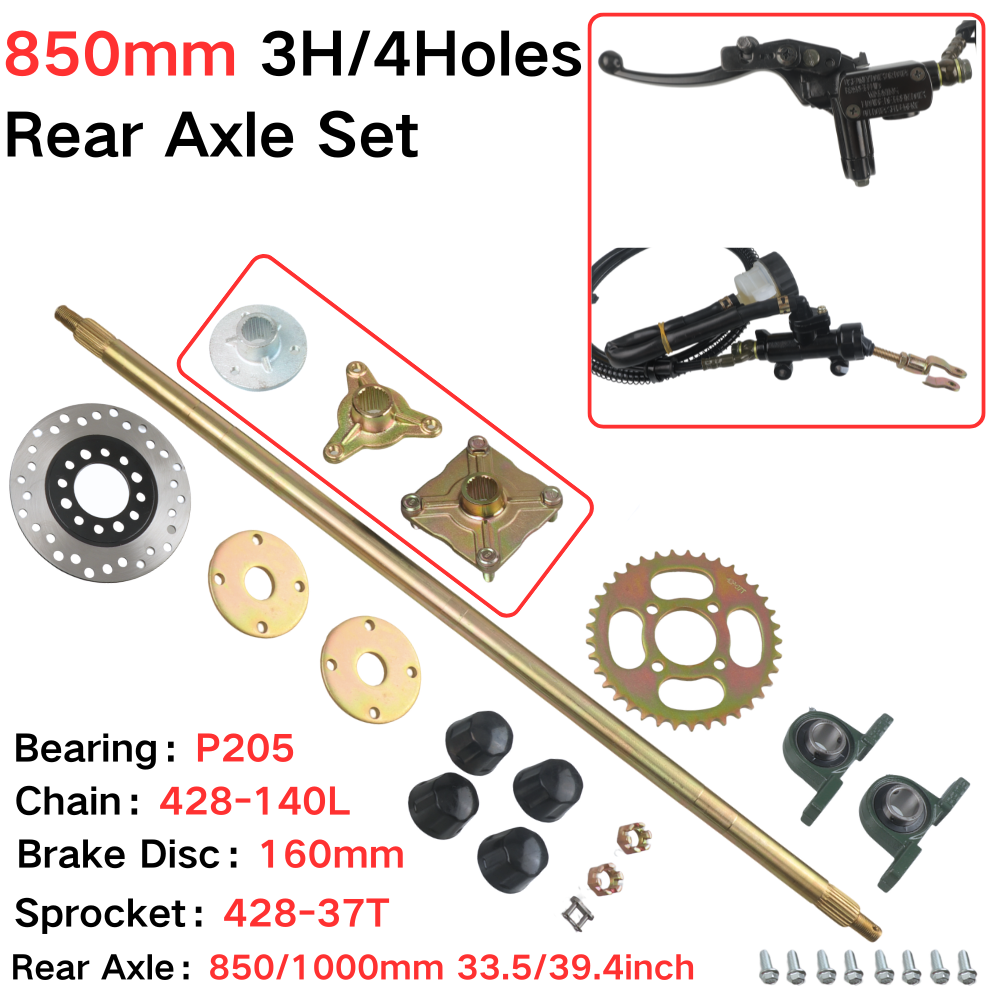 850mm achteras complete set me - 428 Chain recensie en prijs