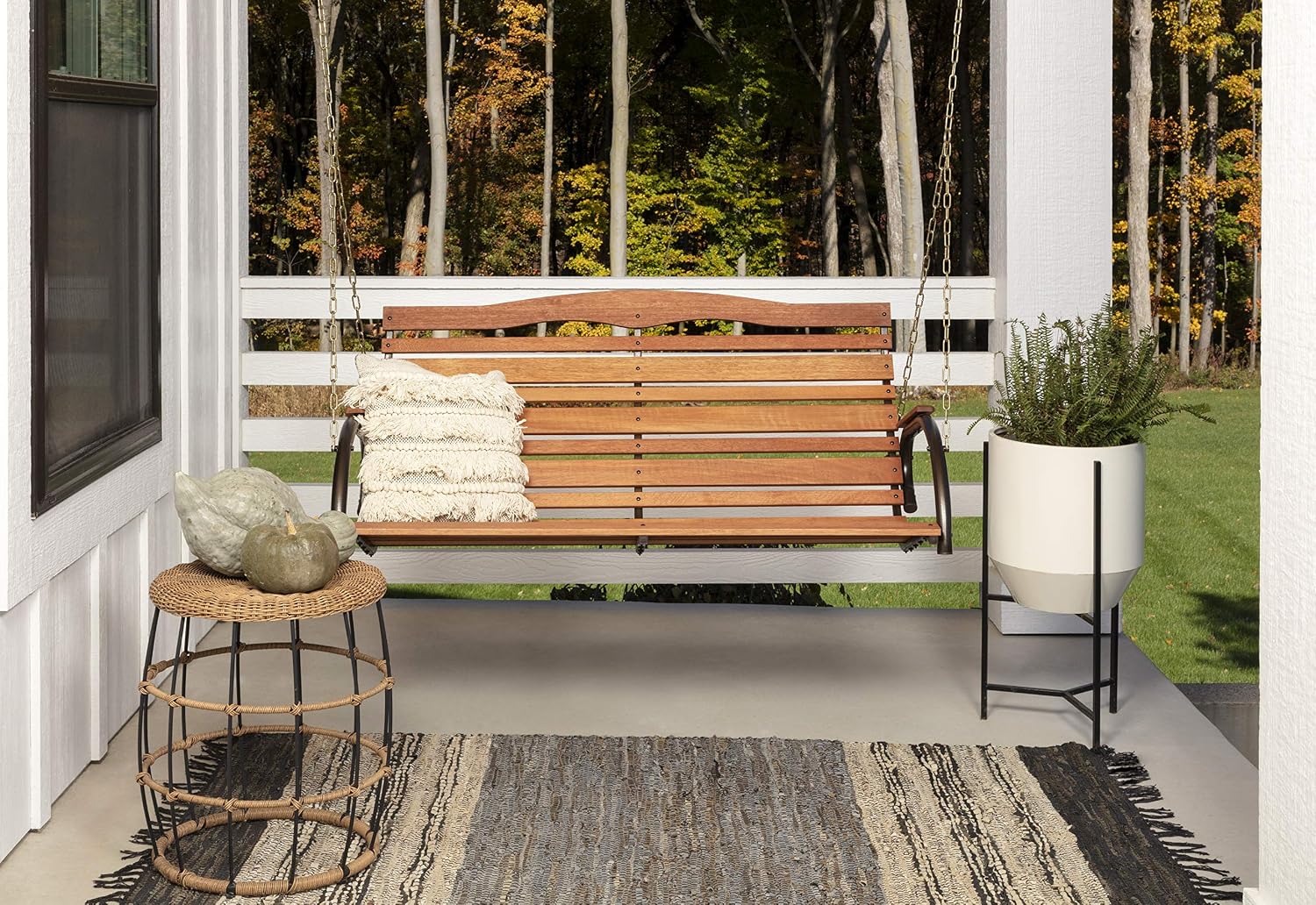 Buitenhangstoel met poedercoat - Steel Chain recensie en prijs