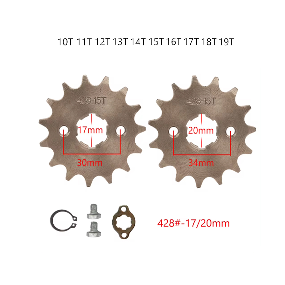 17 20mm 10 T-19 T Voor Motor T - 428 Chain recensie en prijs