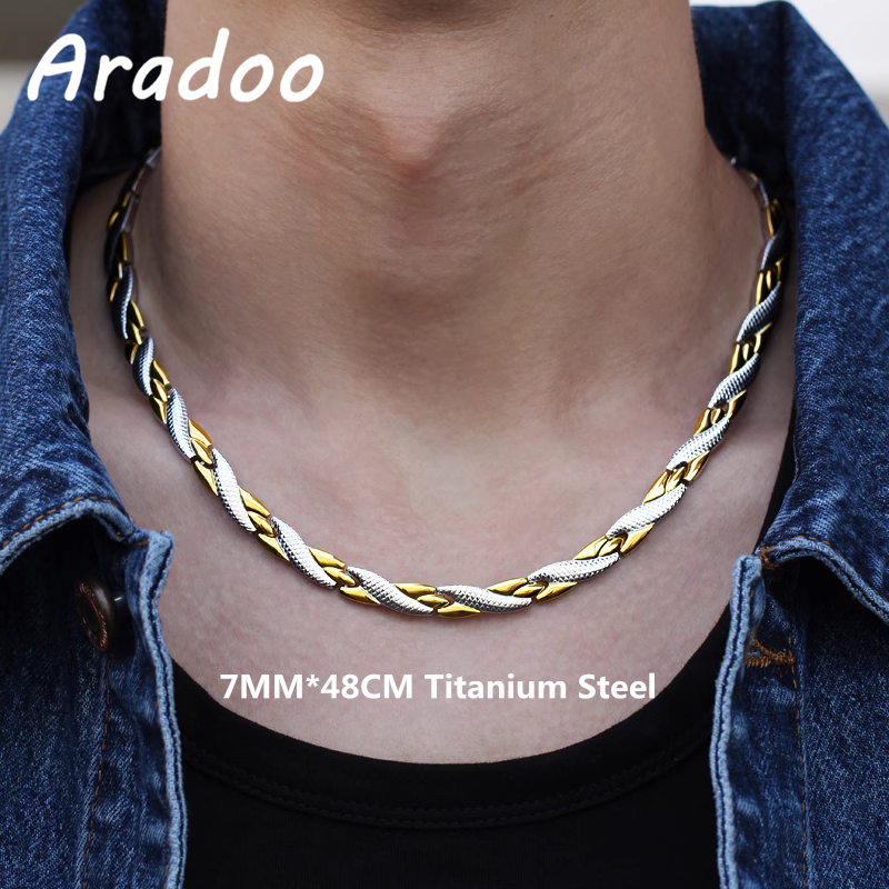 ARADOO Titanium stalen drakenp - Ansi Chain recensie en prijs