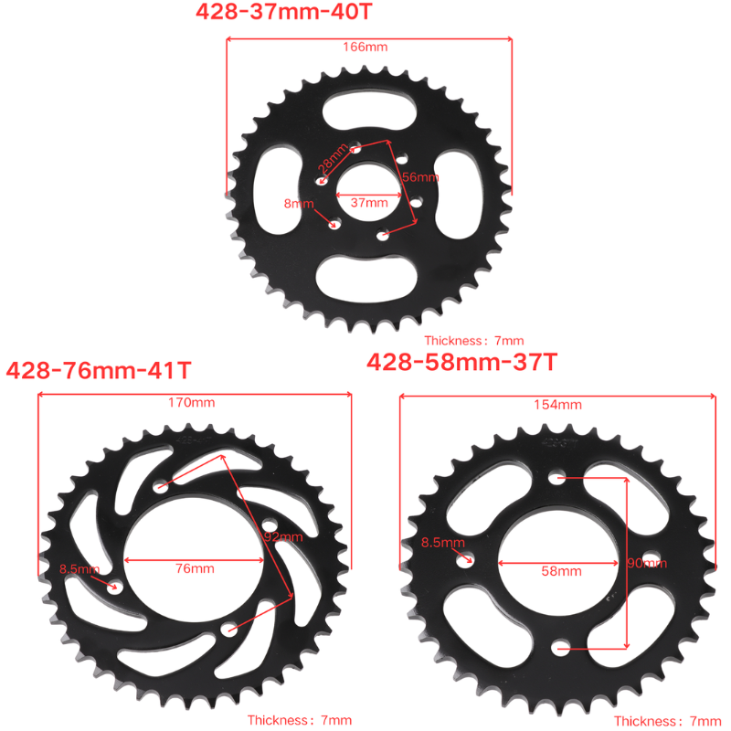 428 Link 37 T/40 T/41 T/45 T/4 - 428 Chain recensie en prijs